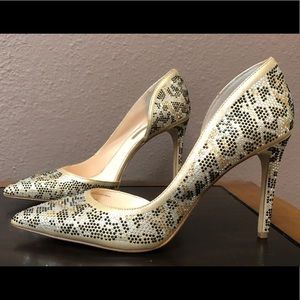 Sparkling Leopard Heels Size 9